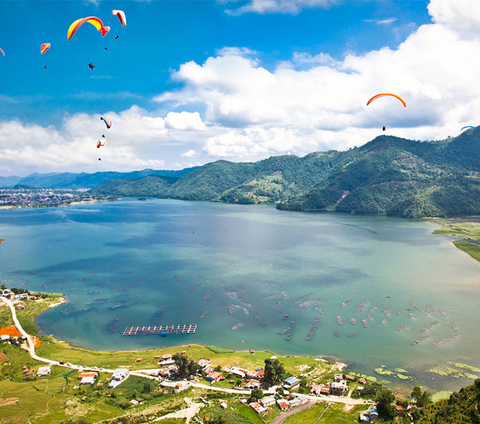 Paragliding in Nepal